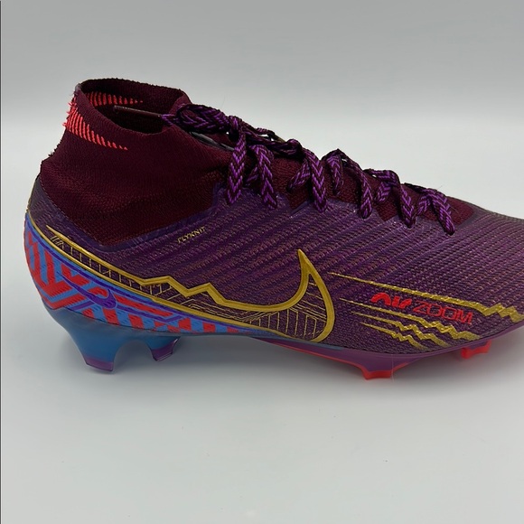 Nike Mercurial Superfly 9 Elite Mbappe FG Soccer Cleats - Purple/Red - Picture 5 of 5